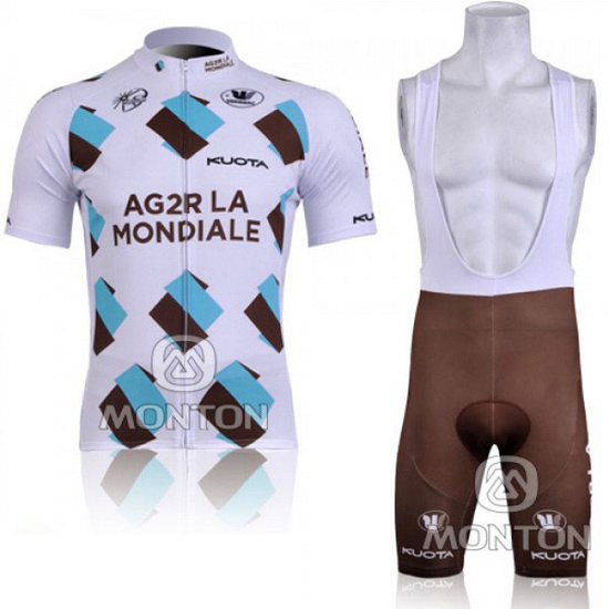 2011 Maillot Ag2r Tirantes Mangas Cortas